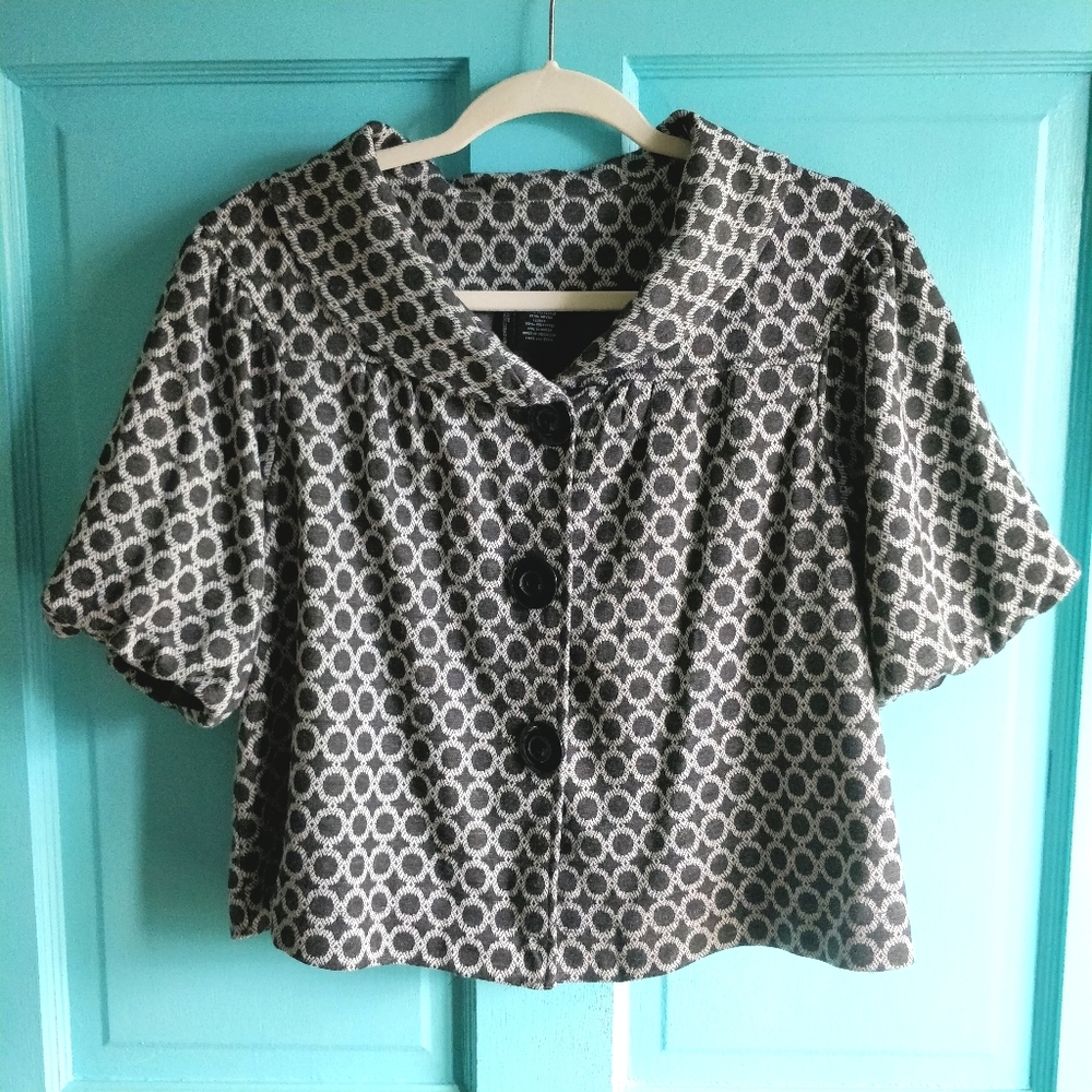 Adorable, Peter Pan Collar Crop Jacket